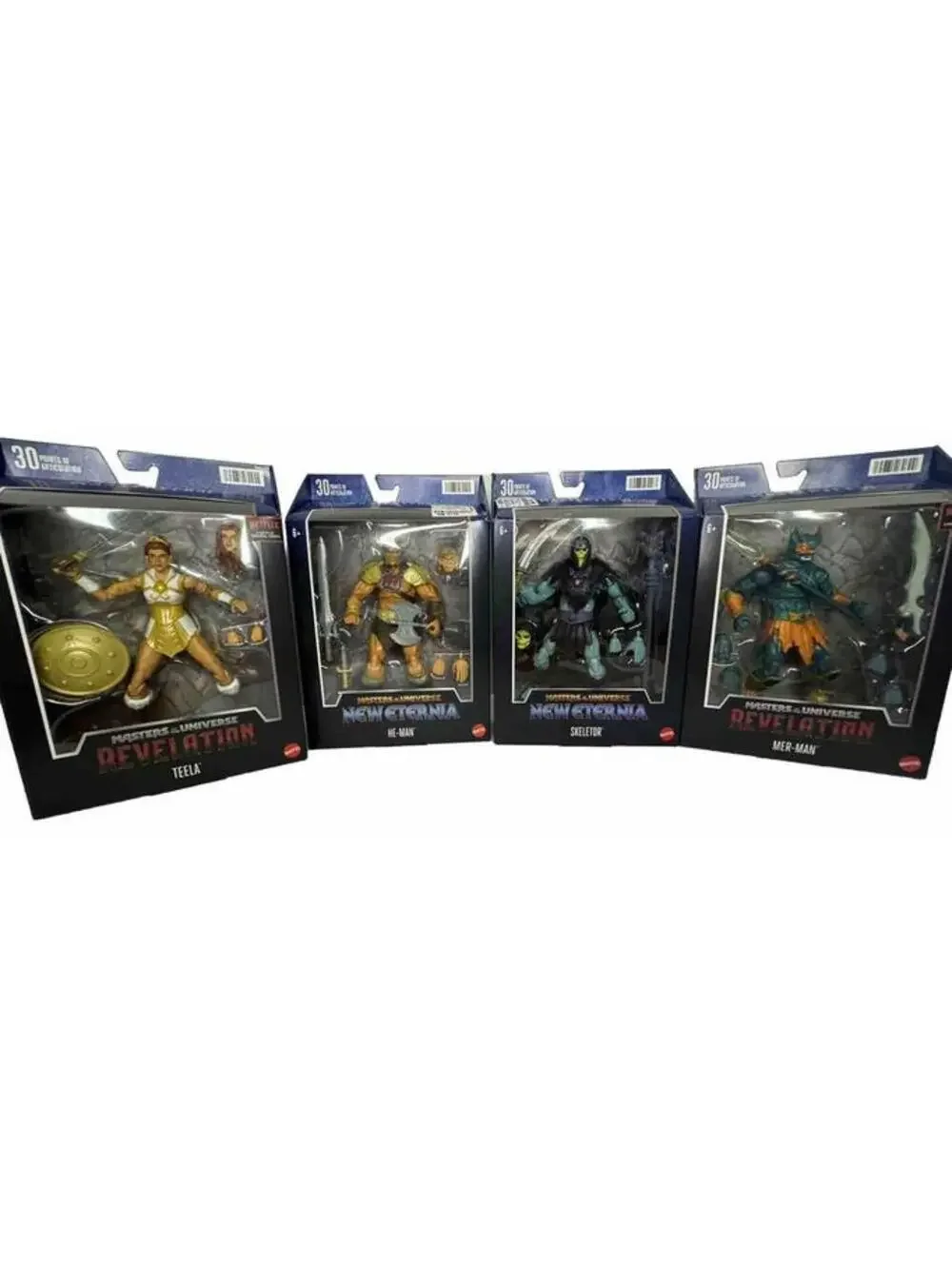 Masters of the Universe Masterverse Collection: Mer-Man, He-Man, Skeletor, Teela